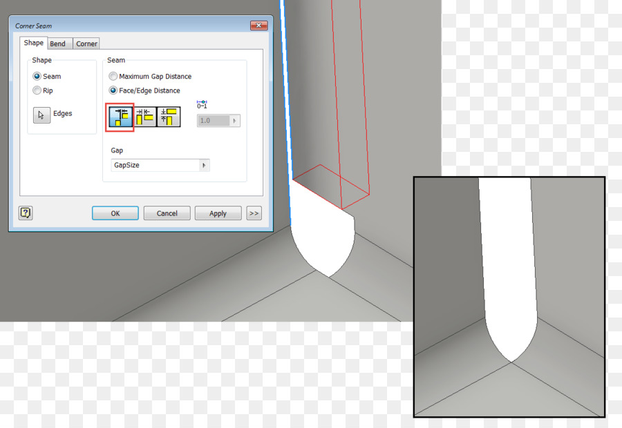 Autodesk ผู้คิดค้น，Hemming และ Seaming PNG