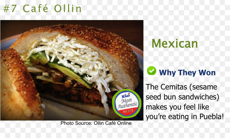 Cemita，บัฟฟาโล่เบอร์เกอร์ PNG