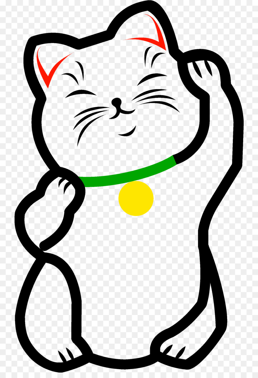 แมวโชคดี，Maneki Neko PNG