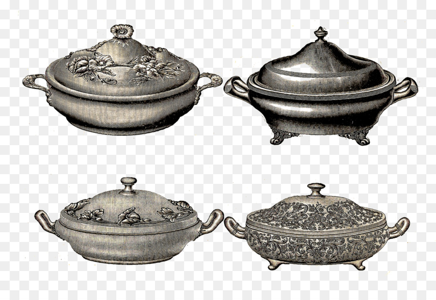 สีเงิน，Tureen PNG