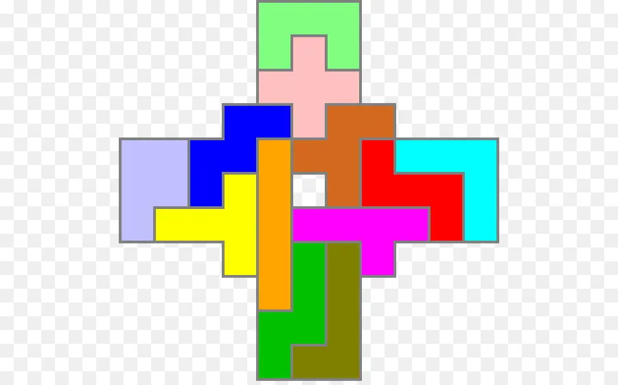 รูปร่างที่มีสีสัน，Tetris PNG