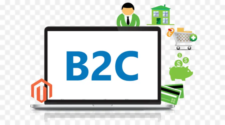 แนวคิดอีคอมเมิร์ซ B2c，B2c PNG