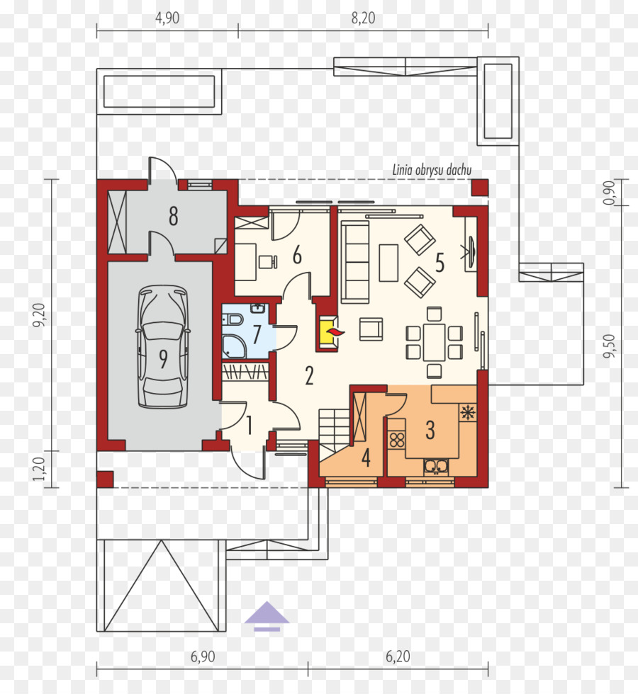 เตาผิง，Mansard นหลังคา PNG