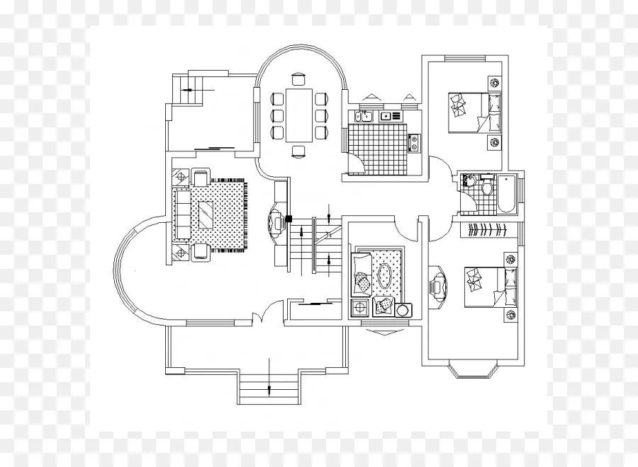 แผนผังชั้นบ้าน，ห้องพัก PNG