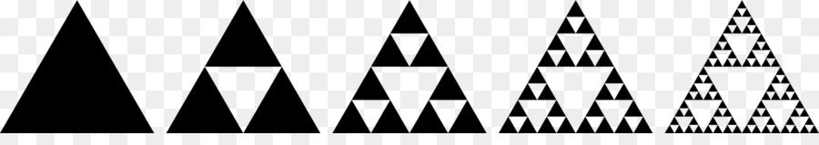 สามเหลี่ยม Sierpinski，เศษส่วน PNG