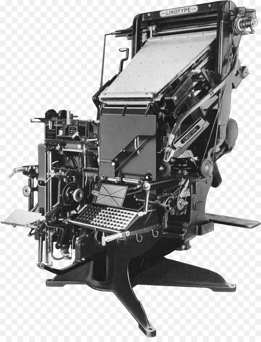 เครื่อง Linotype，การพิมพ์ PNG