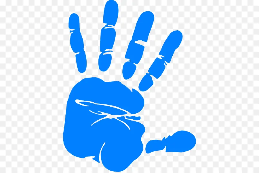 สีน้ำเงิน，มือของ PNG