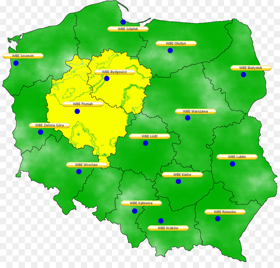 แผนที่โปแลนด์，โปแลนด์ PNG