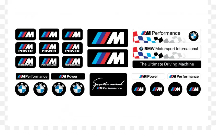 สติกเกอร์ประสิทธิภาพ Bmw M，รถ PNG