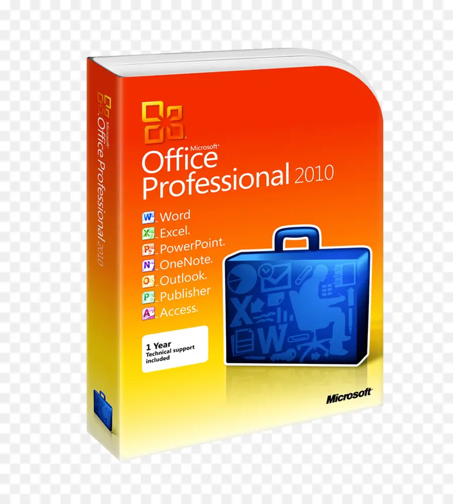 Microsoft Office Professional 2010，คำ PNG