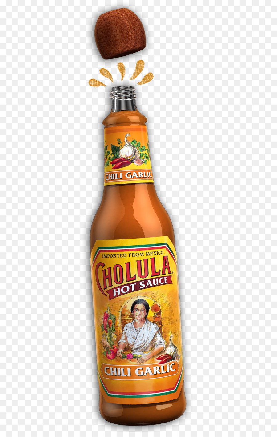 ขวดซอสร้อน Cholula，เผ็ด PNG