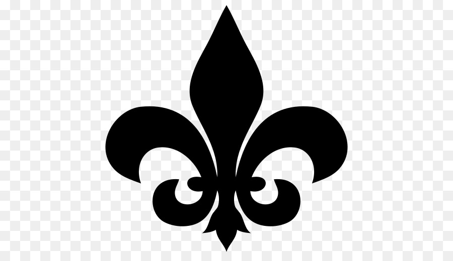 Fleur De Lis，สีดำ PNG