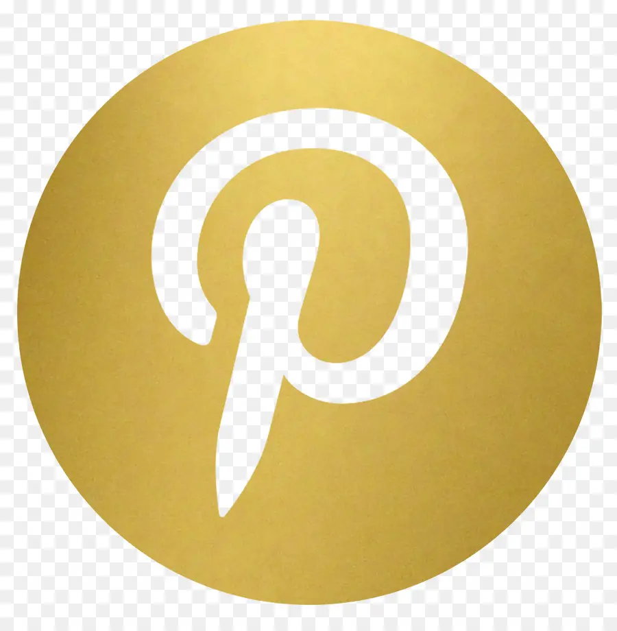 โลโก้ Pinterest ทองคำ，โซเชียลมีเดีย PNG