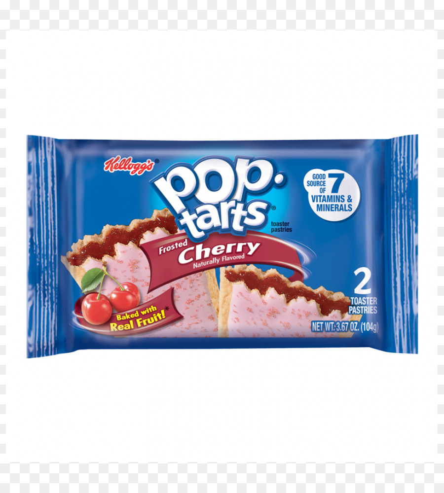 เคลล๊อน Poptarts Frosted สีน้ำตาลน้ำตาลชินนามอนเครื่องปิ้งขนมปังอบขนมเพสตรี้，ราดครีรีมทาหน้าขน PNG