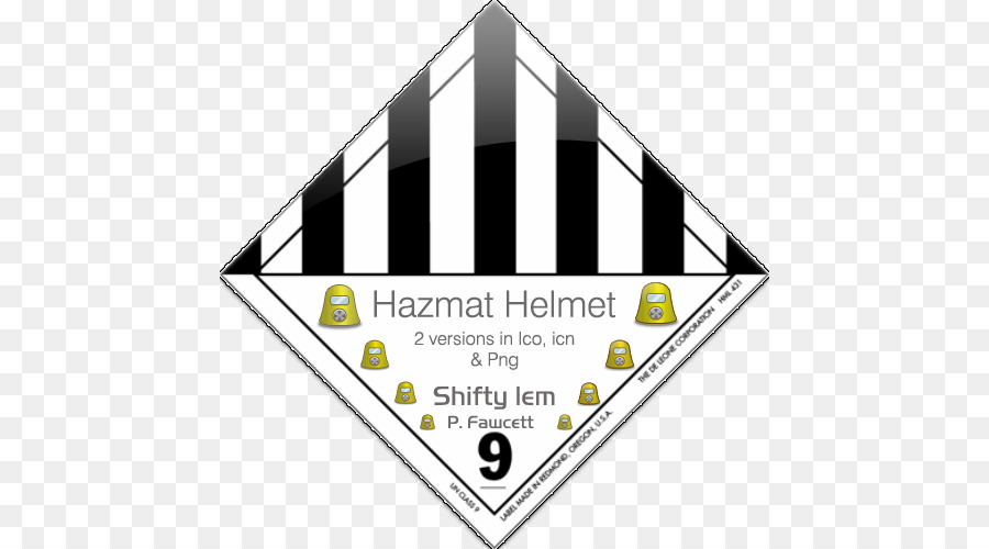 ฉลาก Hazmat Helmet，อันตราย PNG