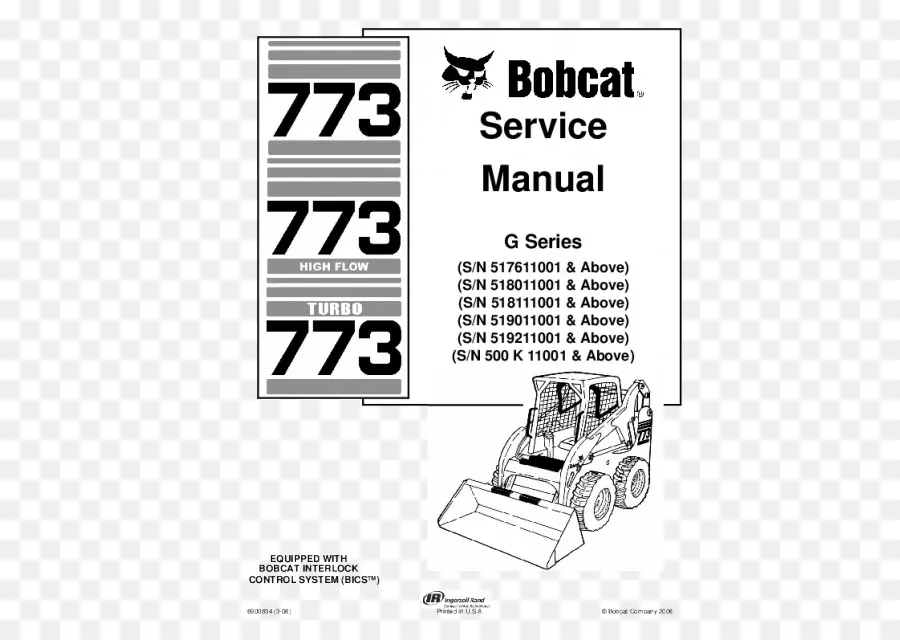 คู่มือบริการ Bobcat，อุปกรณ์ PNG