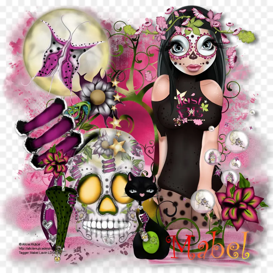 Catrina，กะโหลกศีรษะ PNG