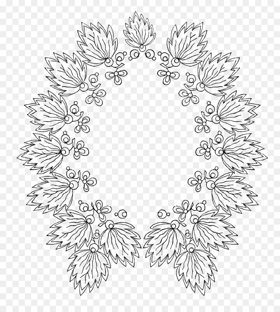 Doily，สีขาว PNG