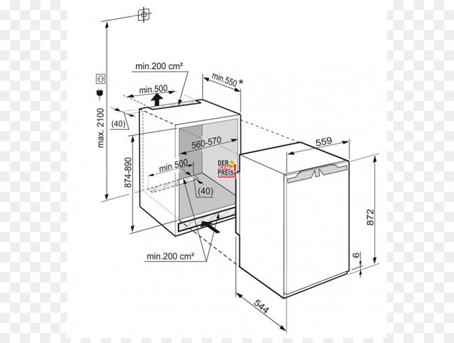 Liebherr，Liebherr สร้างในตู้เย็น PNG