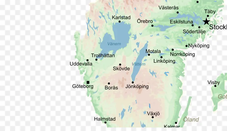 แผนที่，Götaland PNG