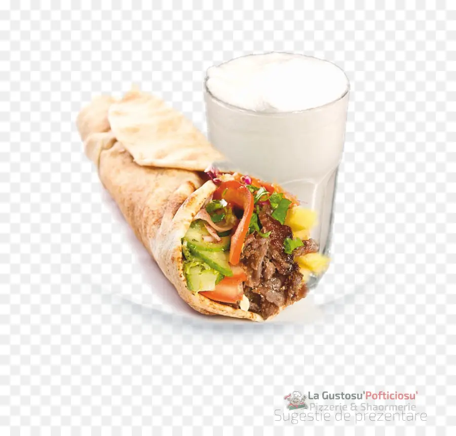 Shawarma และ Ayran，ห่อ PNG