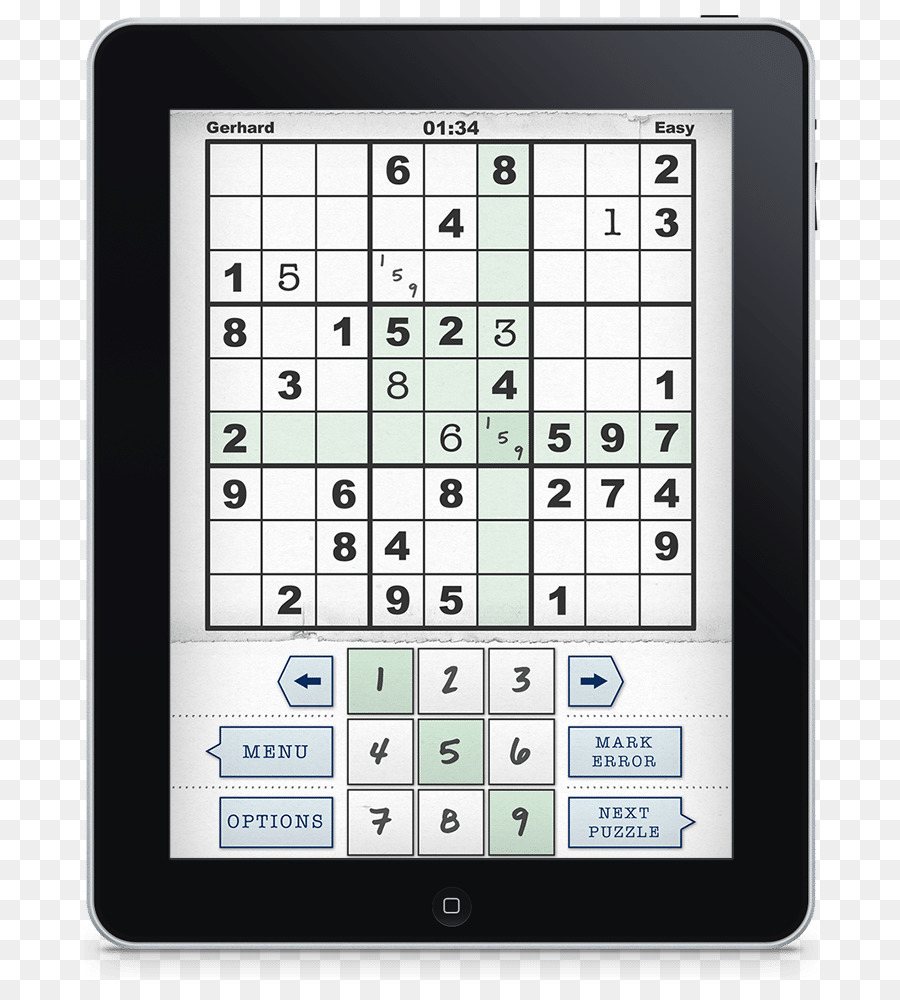 ปริศนา Sudoku，แท็บเล็ต PNG