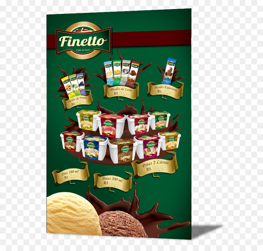 ไอศกรีม，Finetto Sorbets PNG