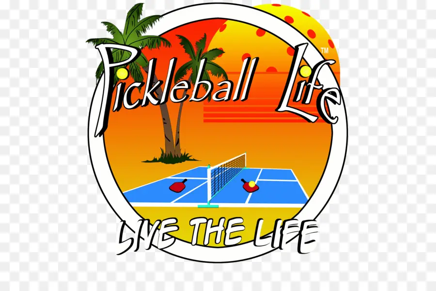 โลโก้ชีวิต Pickleball，กีฬา PNG