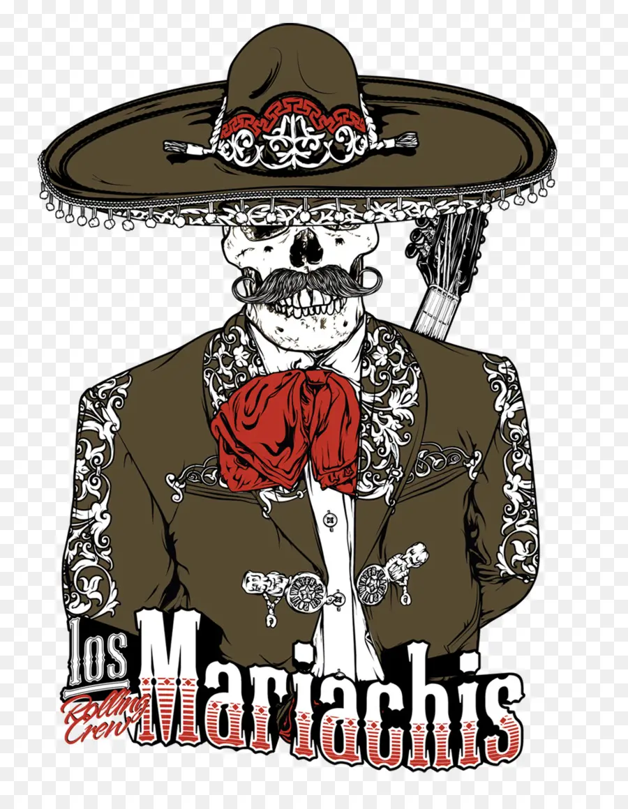 Mariachi Skeleton，โครงกระดูก PNG