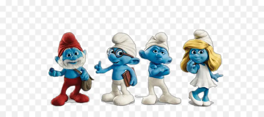 อักขระ Smurf，สีฟ้า PNG