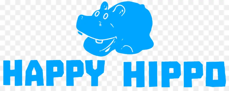 โลโก้ Happy Hippo，ฮิปโปโปเตมัส PNG