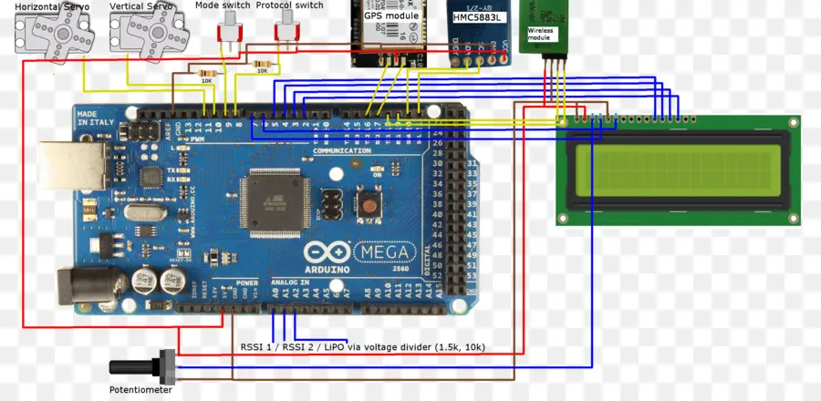 Arduino Mega，วงจร PNG