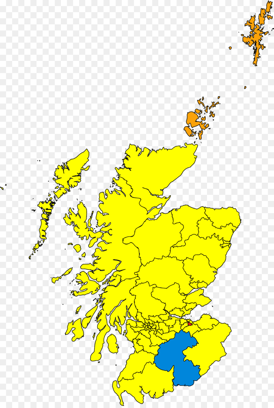แผนที่สกอตแลนด์，ภูมิภาค PNG
