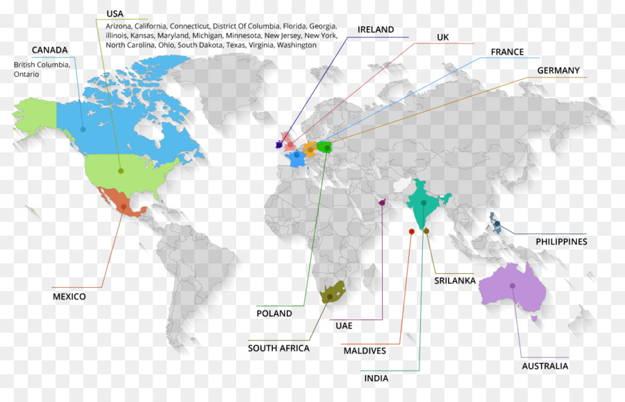 โลกแผนที่，โลก PNG