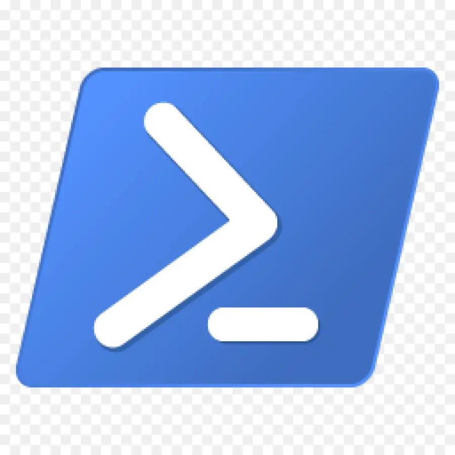 โลโก้ Blue Powershell，บรรทัดคำสั่ง PNG