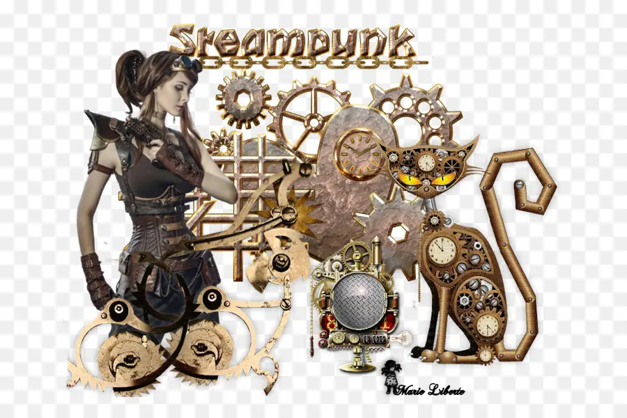 ภาพตัดปะ Steampunk，เกียร์ PNG