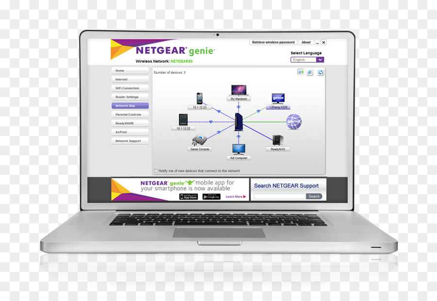 แล็ปท็อป，การใช้ Netgear PNG