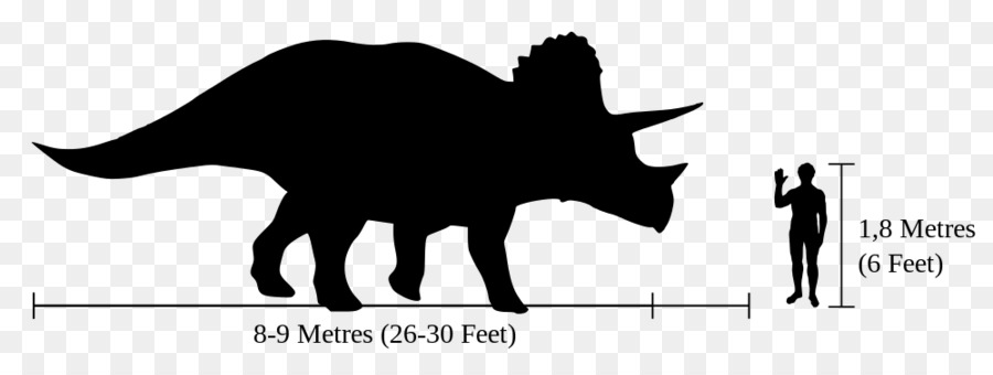 ภาพเงาของ Triceratops，ไดโนเสาร์ PNG