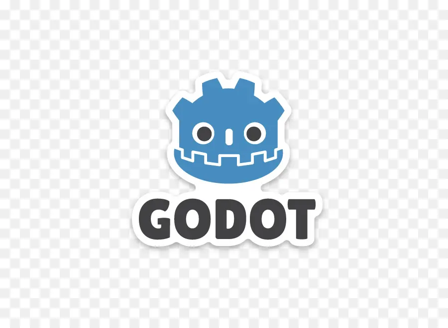 โลโก้ Godot，สีฟ้า PNG