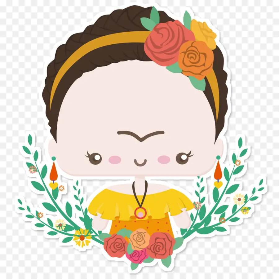 Frida Kahlo，ดอกไม้ PNG