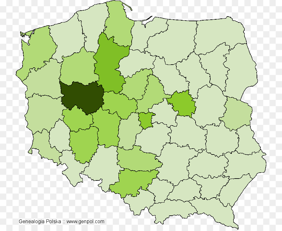 แผนที่โปแลนด์，ภูมิภาค PNG