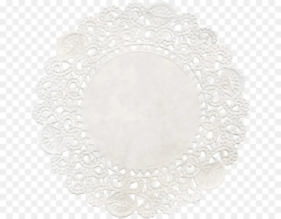 สีขาว Doily，ลูกไม้ PNG