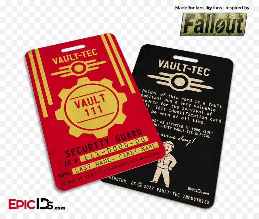 บัตรประจำตัว Vault Tec，การหลุดออก PNG