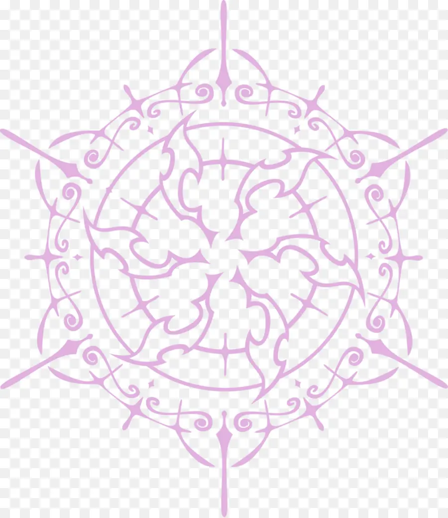 Mandala สีม่วง，แมนดาลา PNG