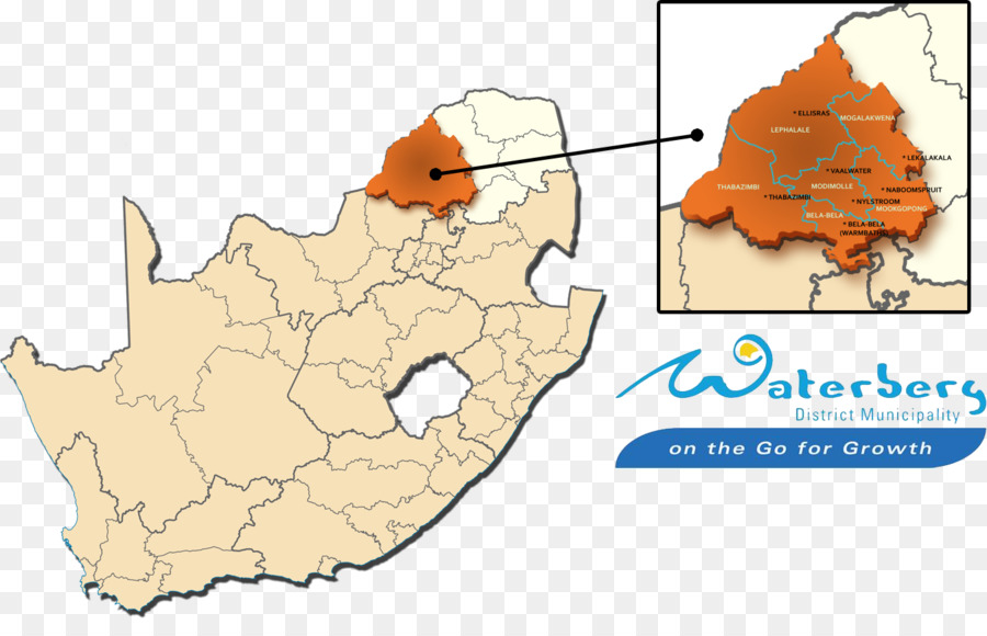 Waterberg เขต Municipality，Mopani เขต Municipality PNG