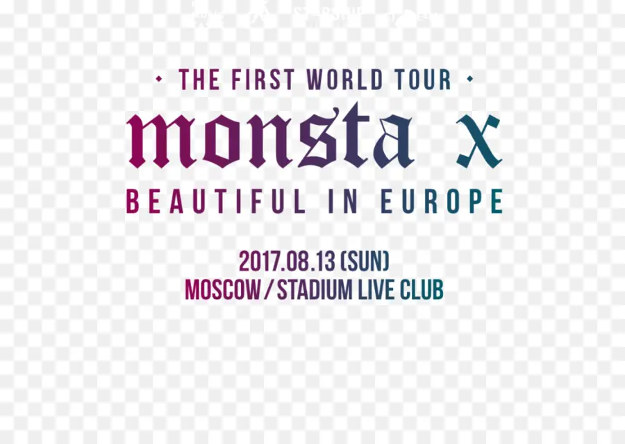 โปสเตอร์ Monsta X Tour，คอนเสิร์ต PNG