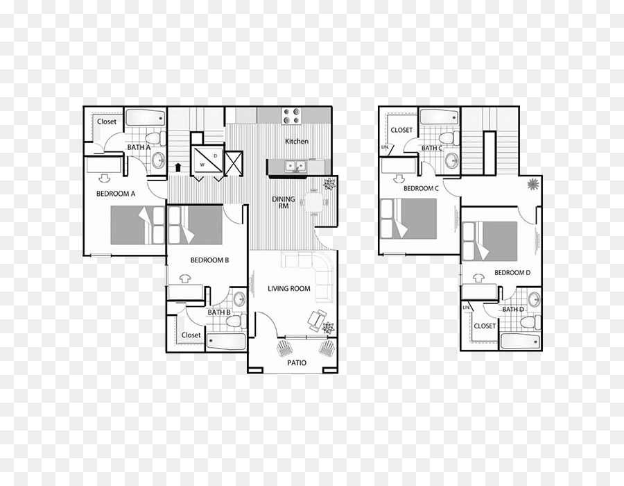 แผนผังชั้นบ้าน，พิมพ์เขียว PNG