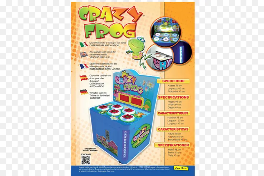 เกมอาร์เคด Crazy Frog，เครื่องเล่นเกม PNG