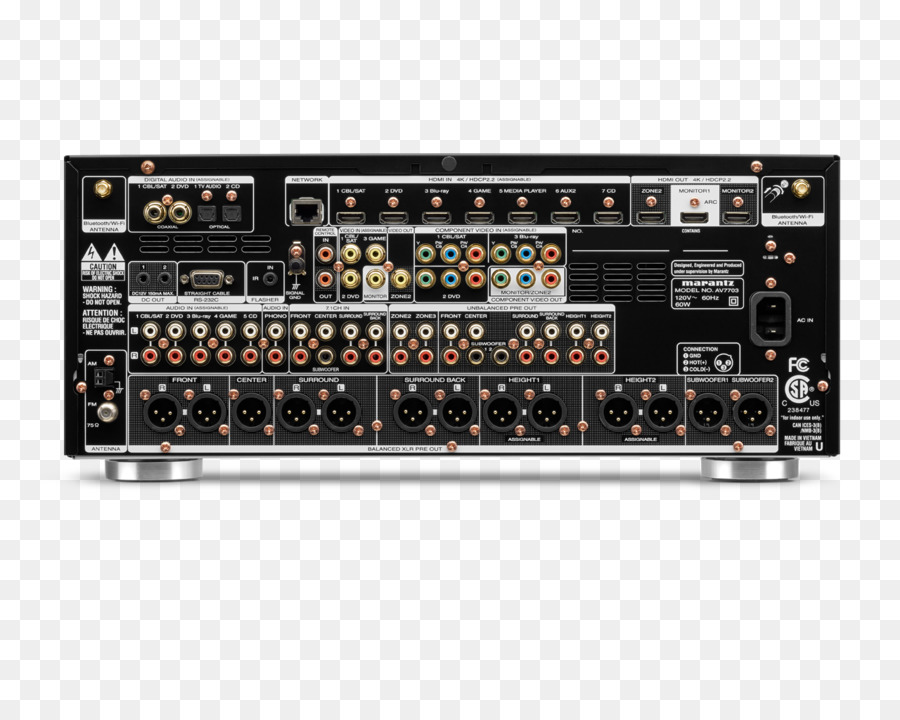 Marantz Av7704112channel เครือข่าย Av Preamplifier，กลับบ้านโรงหนังระบบ PNG