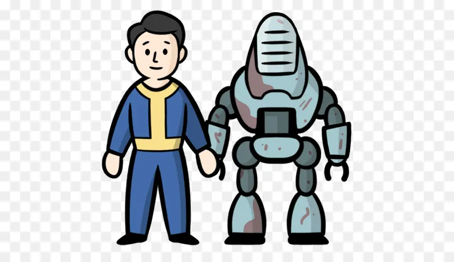 Vault Boy And Robot，เพื่อนร่วมงาน PNG